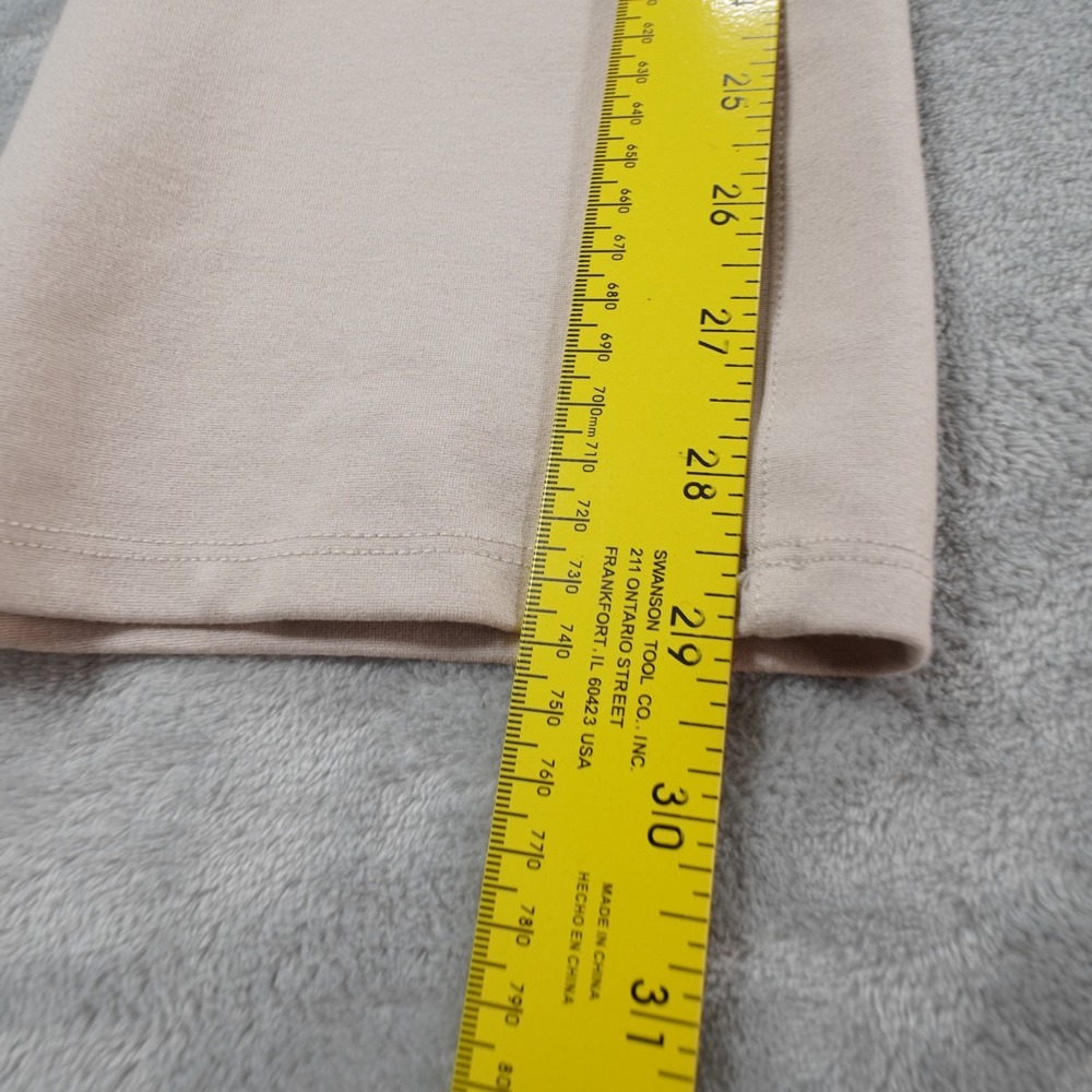Quince Ponte Knit Pants Womens Small Beige Stretch Straight Leg Work Comfort - Picture 6 of 14
